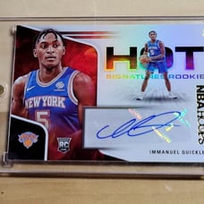 Immanuel Quikley Auto 2020 Hoops Basketball Red Hot Rookie Signatures SP Mint RC