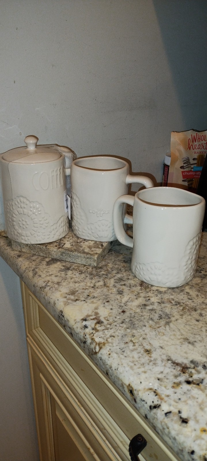 Rea Dunn Canister and Mugs