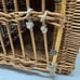 VTG Wicker Natural Pet Carrier Bed w Handle Woven Boho Small Cat Dog Pet Travel