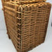 VTG Wicker Natural Pet Carrier Bed w Handle Woven Boho Small Cat Dog Pet Travel