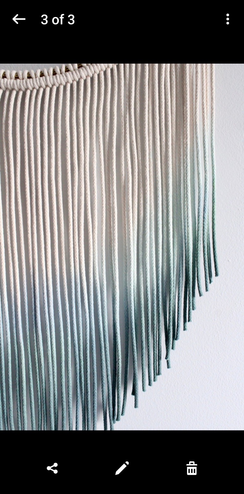 Macrame Wall Hanging, Macrame Wall Art, Dreamcatcher, Dip Dyed