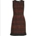 NWT Kate Spade Tweed Fringe Sheath Dress 0