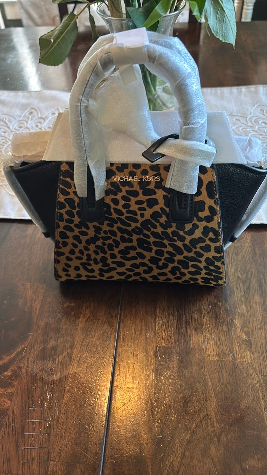 Michael Kors Mini Cheetah Satchel/Handbag NWOT