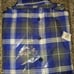 Dixxon Men's Medium Damen Ave Blue & White Flannel New In Bag With Tag