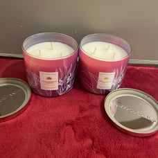 BBW Pink pineapple sunrise 3wick candles x2