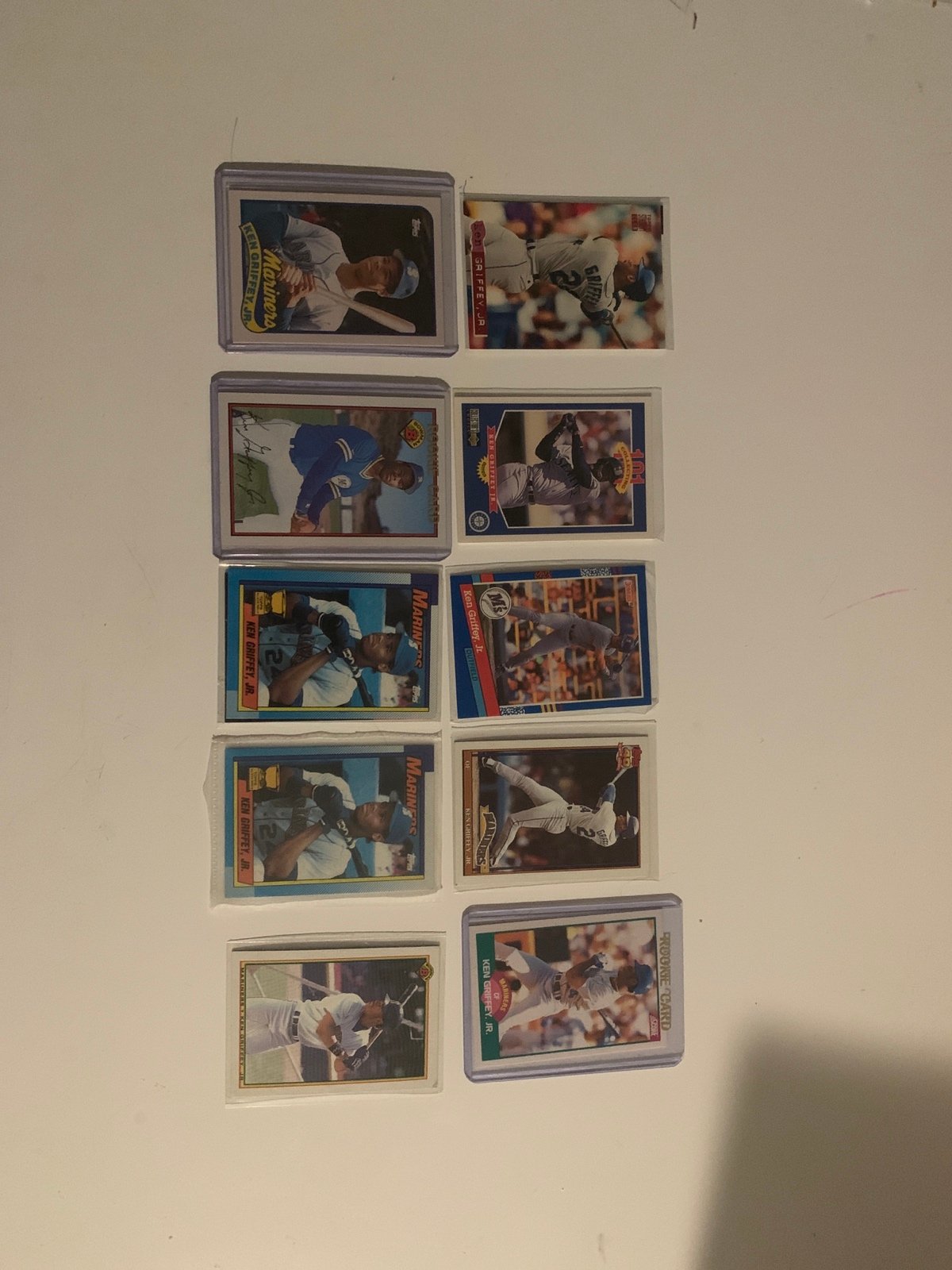 Ken Griffey jr rookie card lot