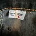 Vintage Lace Up Sides Denim Jeans Y2K 90S Baodong Bodo Boho Button Flap Size L