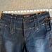 Vintage Lace Up Sides Denim Jeans Y2K 90S Baodong Bodo Boho Button Flap Size L