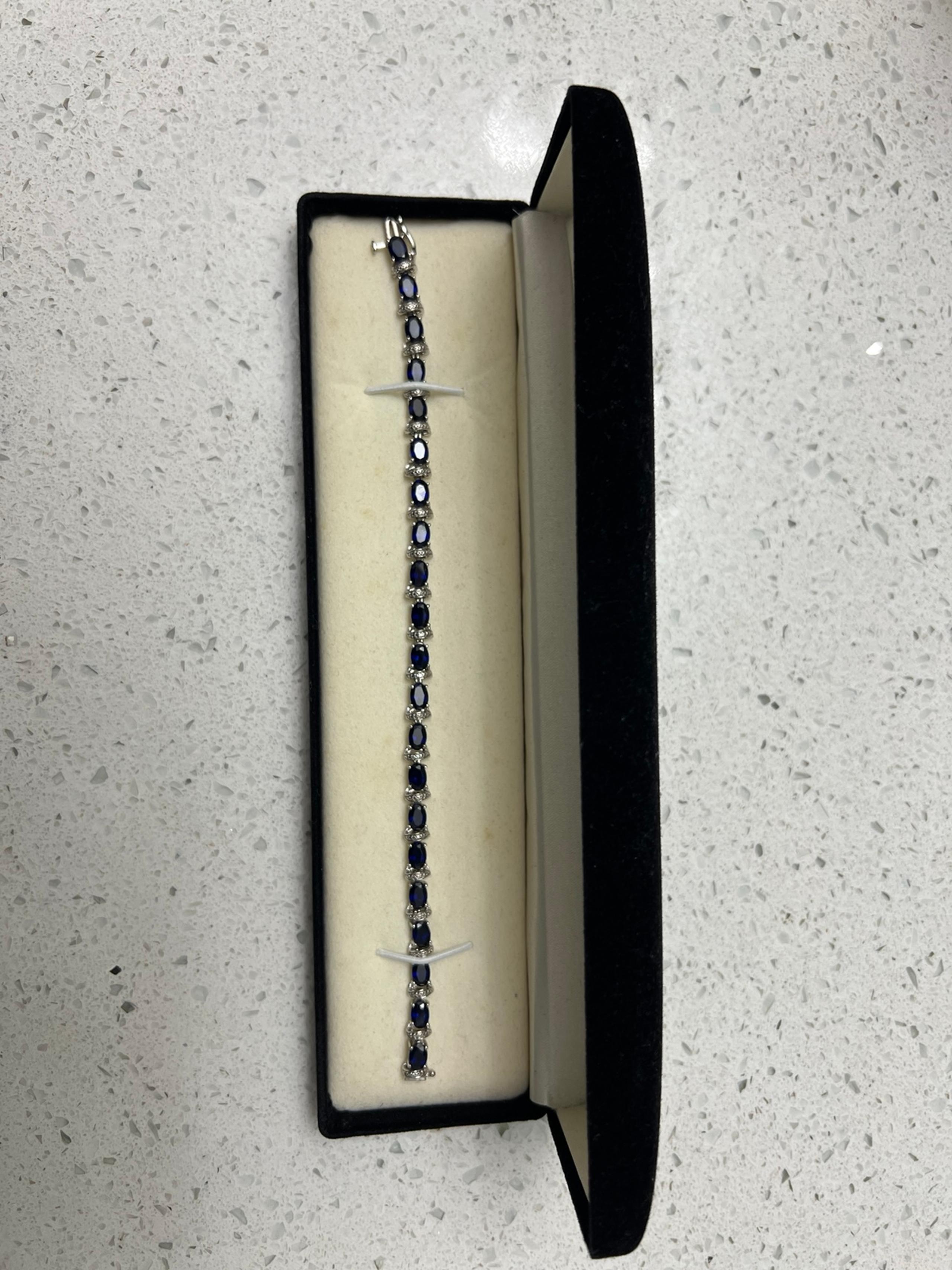 Silver Sapphire Kay Jewelers Bracelet