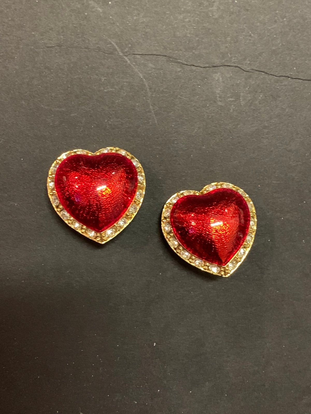 Rare Vintage Victoria’s Secret Red Clip Earrings