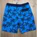 NWT Hurley Weekender 20 Board Shorts Blue Heroic Men's Swimwear Palm Tree 29