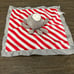 Belle Red Stripe Baby Octopus Blanket Lovey