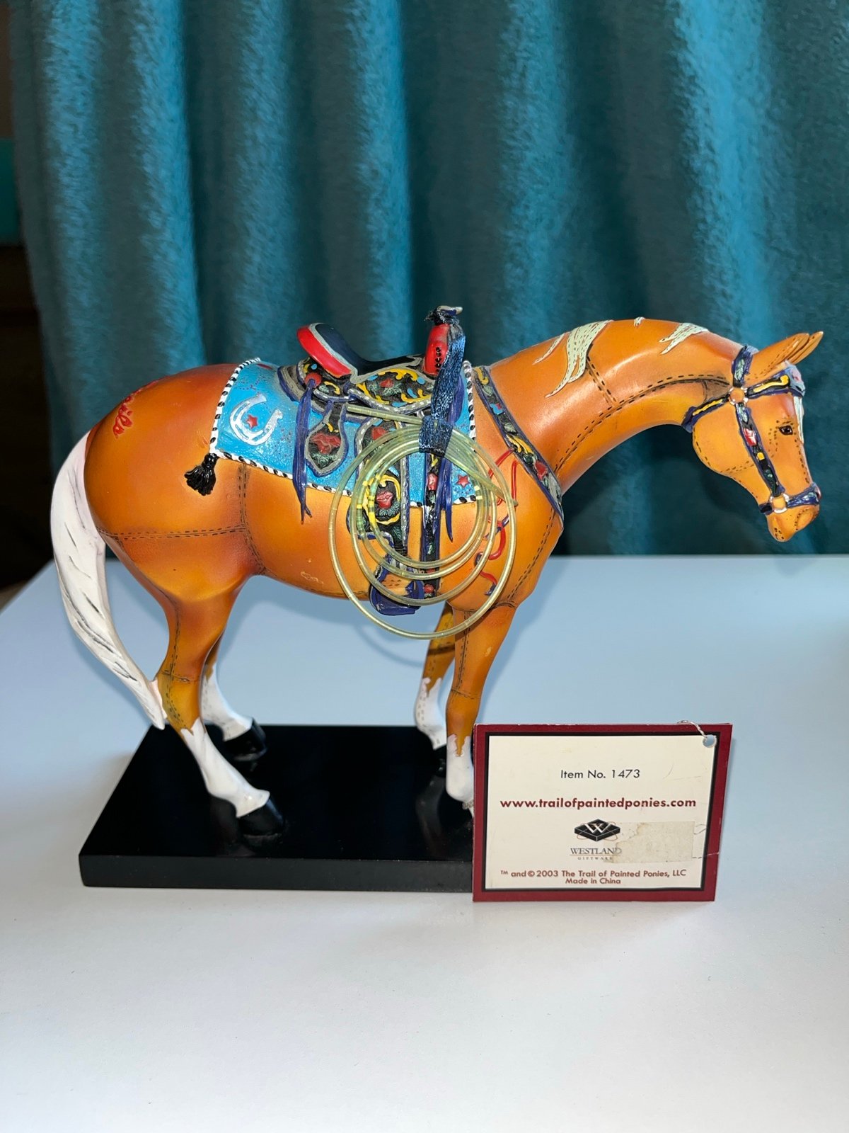 2004 Trail Of Painted Ponies LARGE 9in. Happy Trails Limited. Tag included
