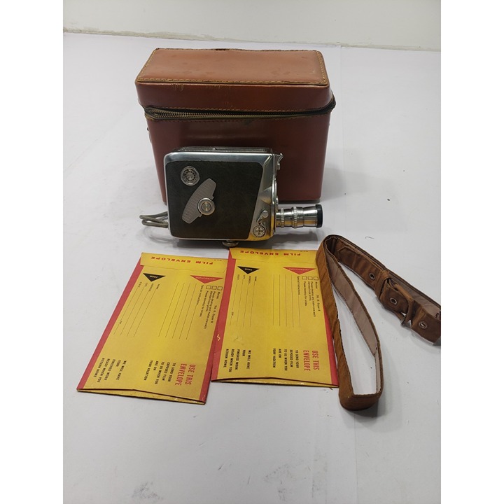 Vintage Keystone Turret Model K 48 Bel Air 8mm Magazine Movie Camera With Case
