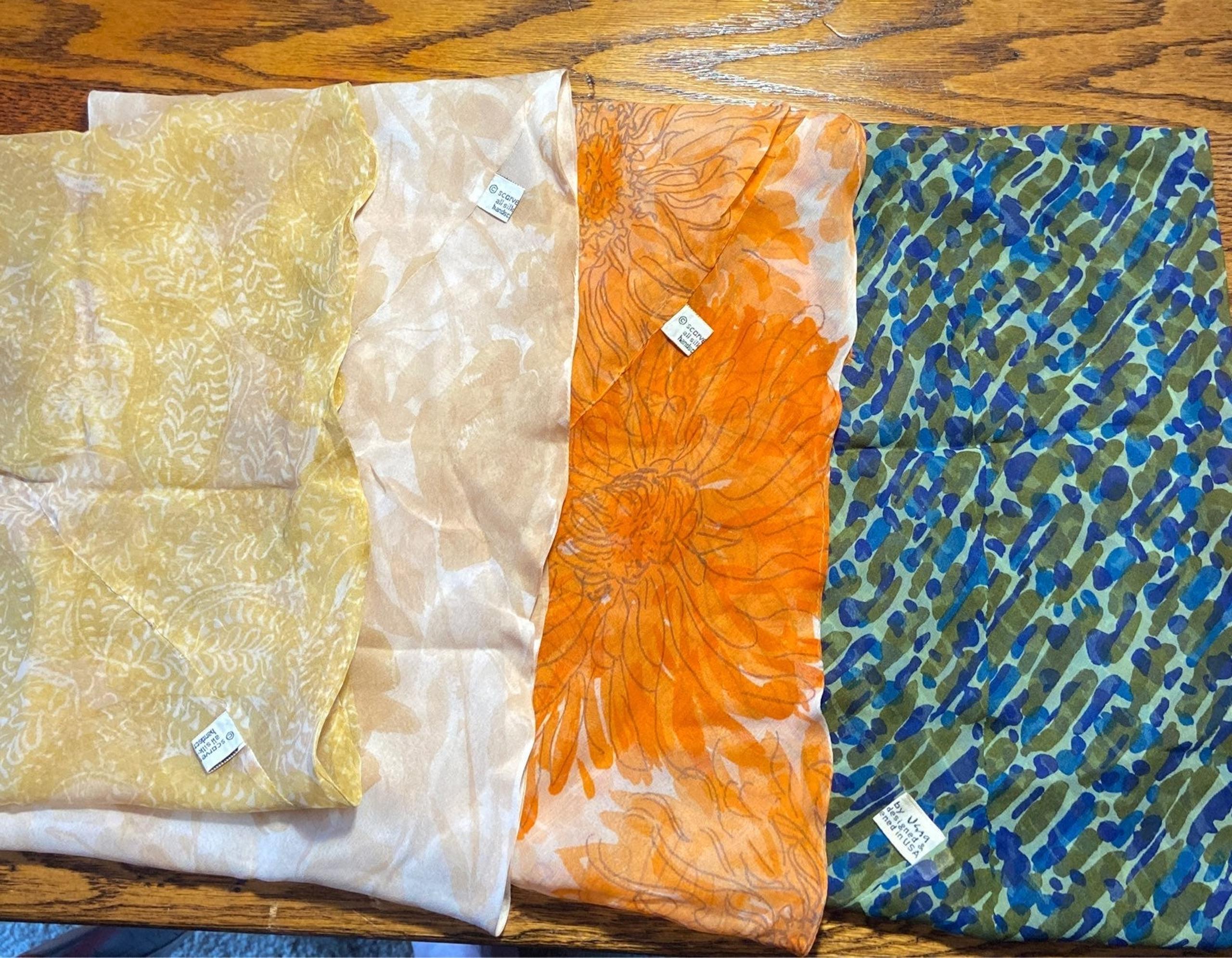 Vera Neumann Vintage Infinity Scarves