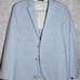 Saks Fifth Avenue Seersucker Trim Fit Blazer Jacket Sport Coat Mens 38S Blue
