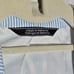 Saks Fifth Avenue Seersucker Trim Fit Blazer Jacket Sport Coat Mens 38S Blue