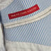 Saks Fifth Avenue Seersucker Trim Fit Blazer Jacket Sport Coat Mens 38S Blue