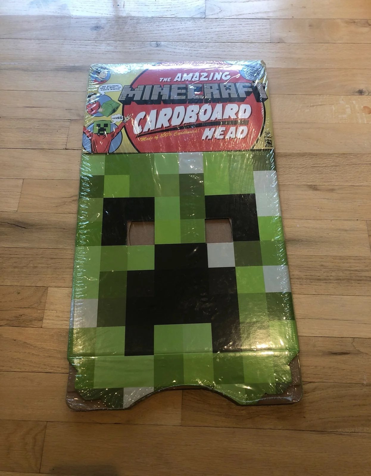 Minecraft 12 Creeper Cardboard Head