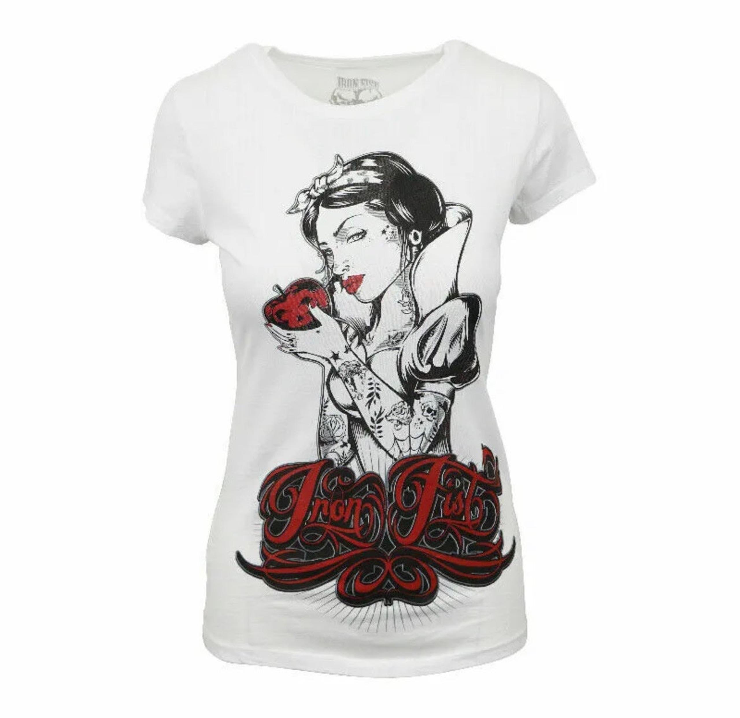 Iron Fist Tattoo Snow White Blanca Gothic Punk Nieves Tee Shirt NEW