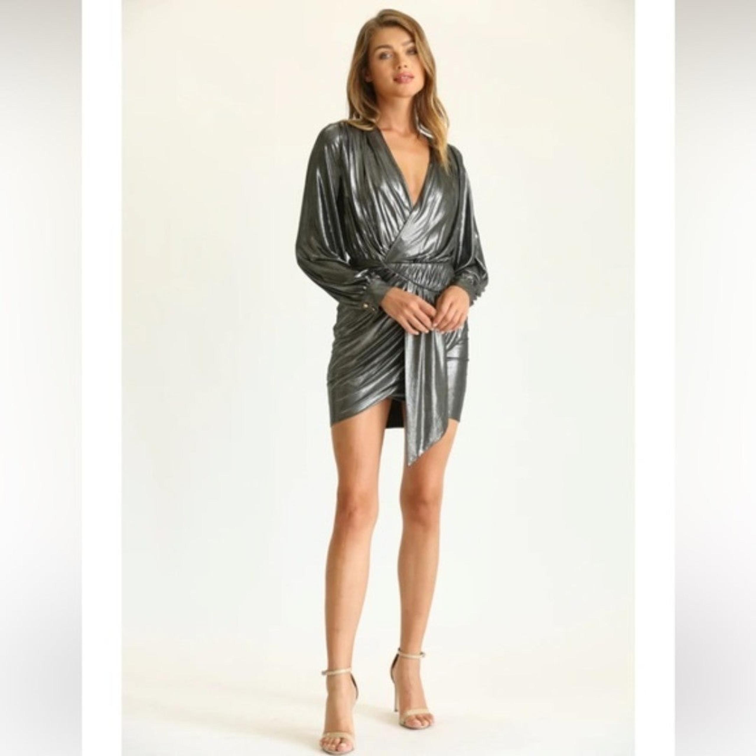 Mabel metallic mini dress