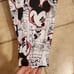 Disney Mickey Mouse Women's Black & White Cartoon Strip Sweatpants Size 2XL