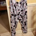Disney Mickey Mouse Women's Black & White Cartoon Strip Sweatpants Size 2XL