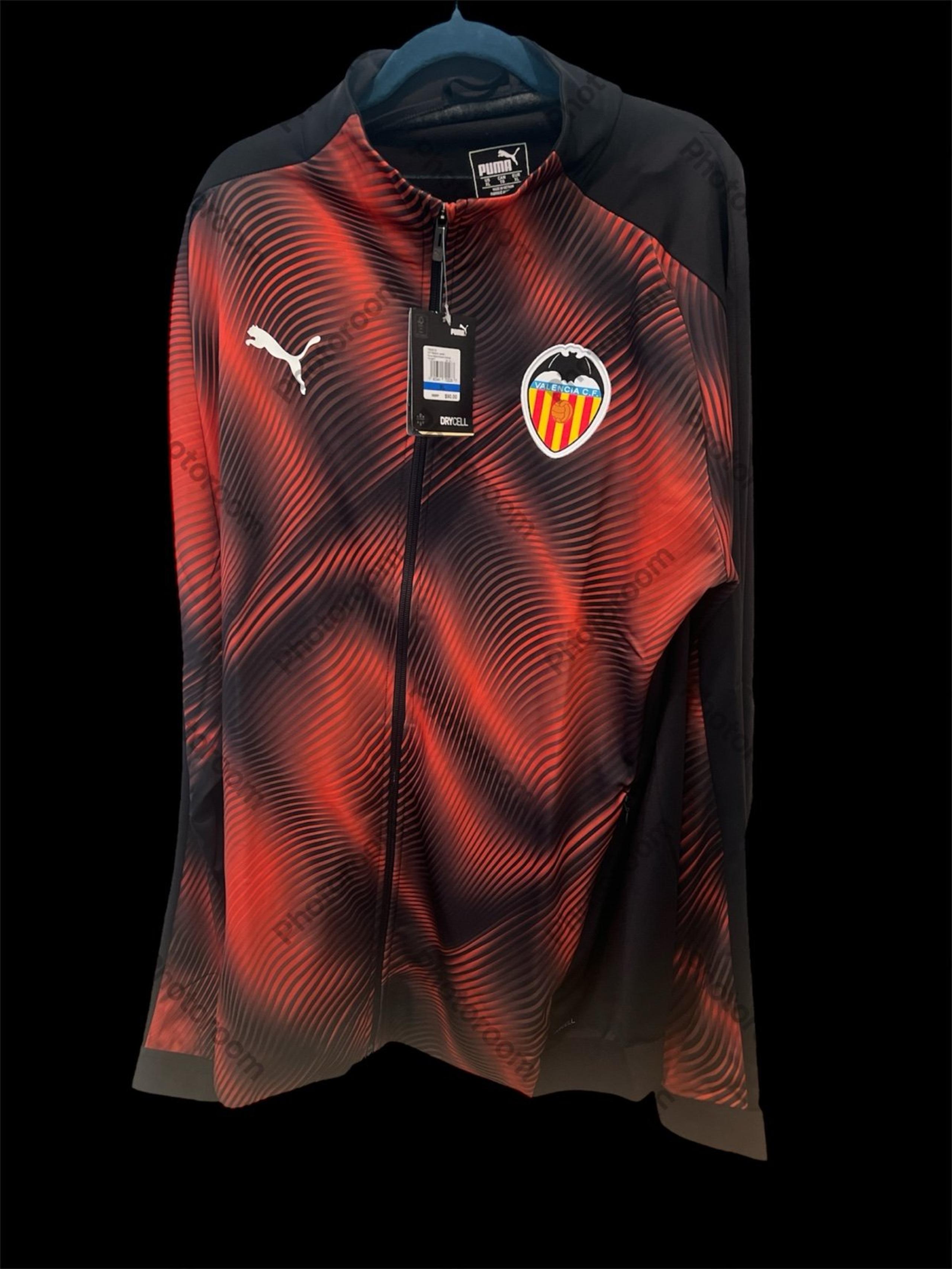 Puma Men's Valencia VCF Black Orange Stadium League DryCell Jacket XL-2XL NWT