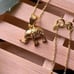 Gold Plated Sterling Elephant Necklace