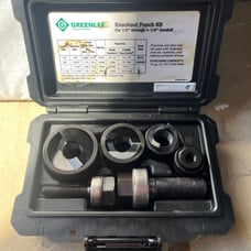 greenlee knock out punch kit for 1/2 - 1-1/4” condult