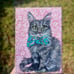 painting Pet portrait Tabby Cat ORIGINAL by artist, me!