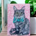 painting Pet portrait Tabby Cat ORIGINAL by artist, me!
