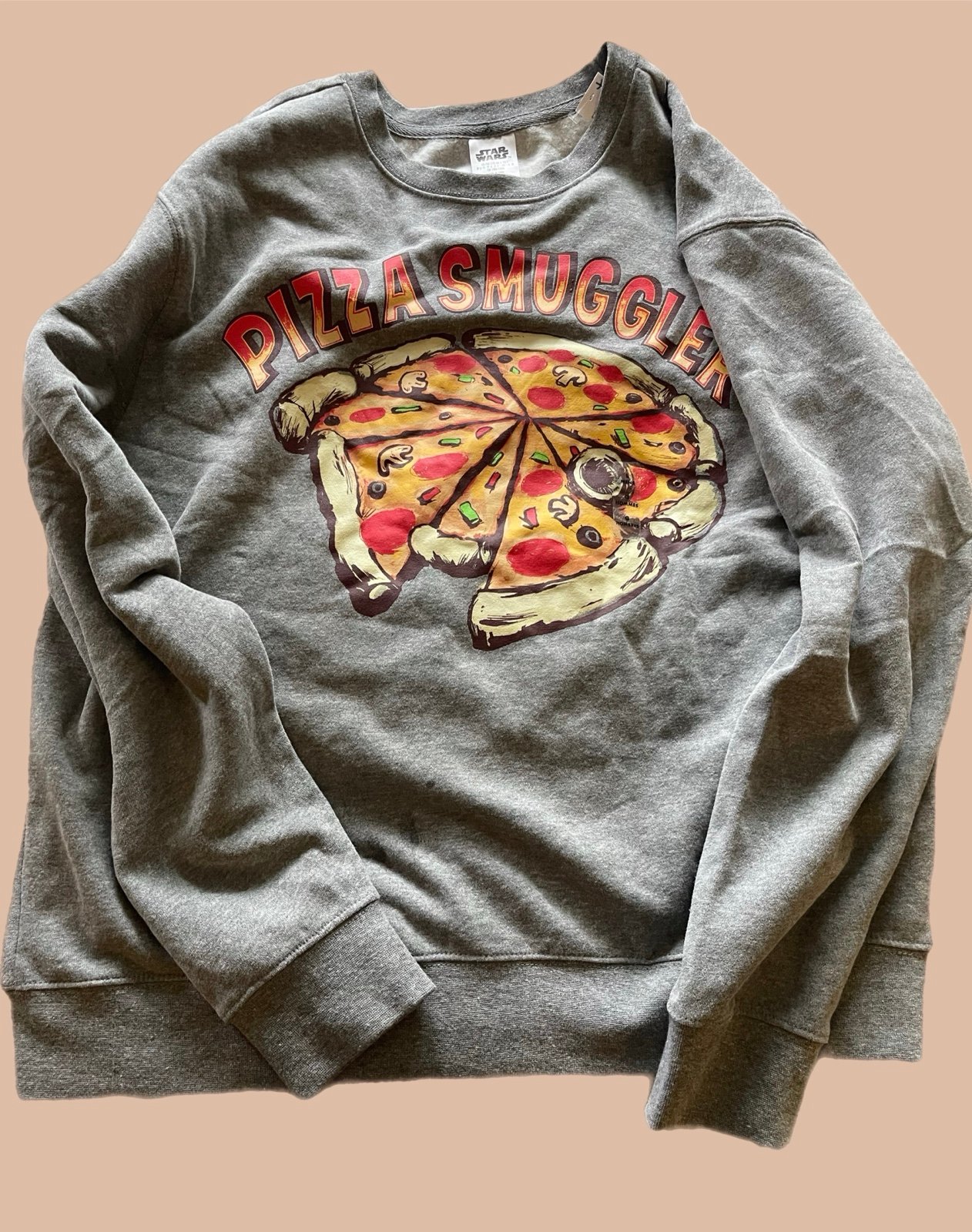 Disney Parks Star Wars Pizza Smuggler Soft Sweatshirt Adult -Large