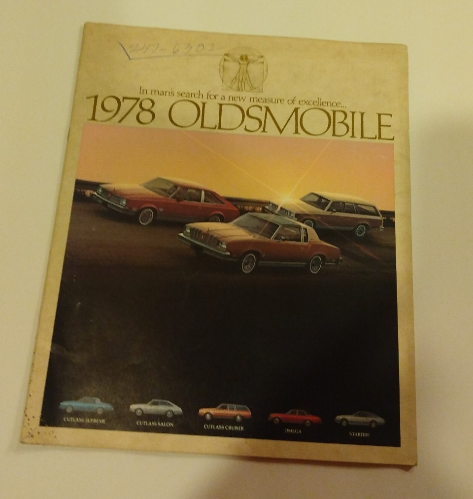 1978 Oldsmobile brochure magazine