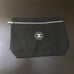 Black CC canvas cosmetic pouch