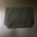 Black CC canvas cosmetic pouch