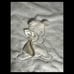 BUNNIES BY THE BAY Plush Cream White Rabbit Carrot Satin Baby Blanket HTF 28x36
