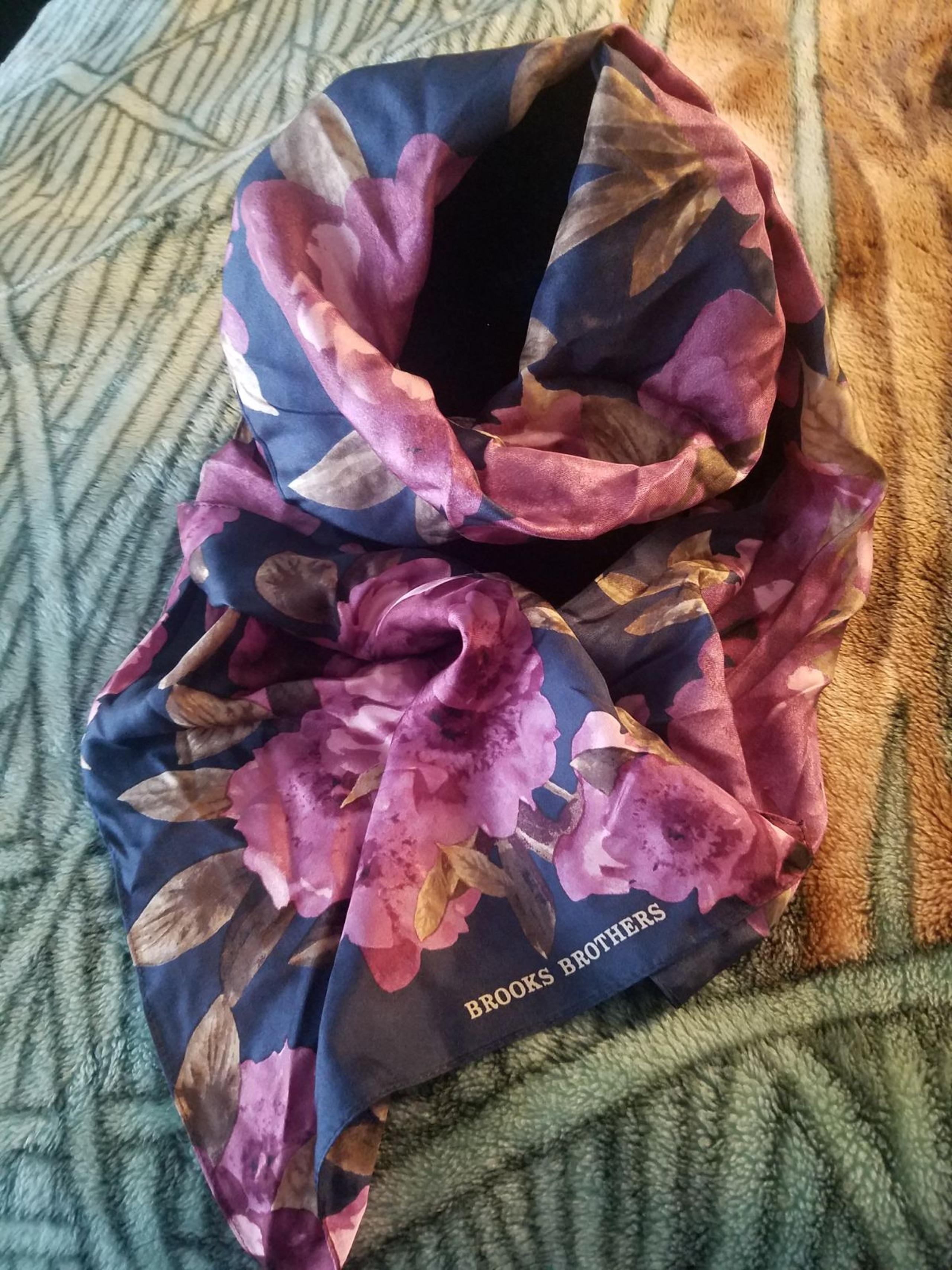 Brooks Brothers Floral Scarf