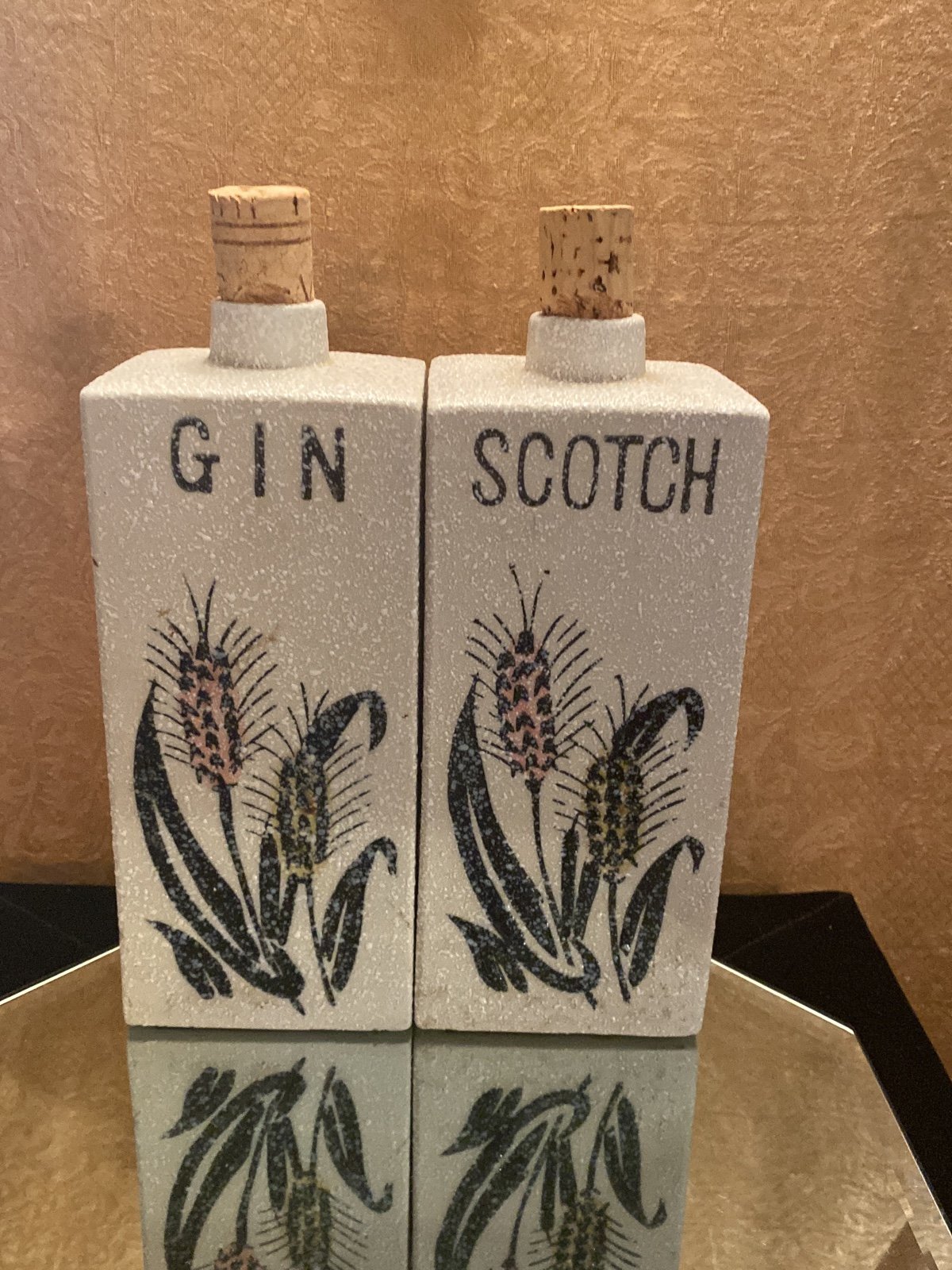 MCM Gin & Scotch Decanters
