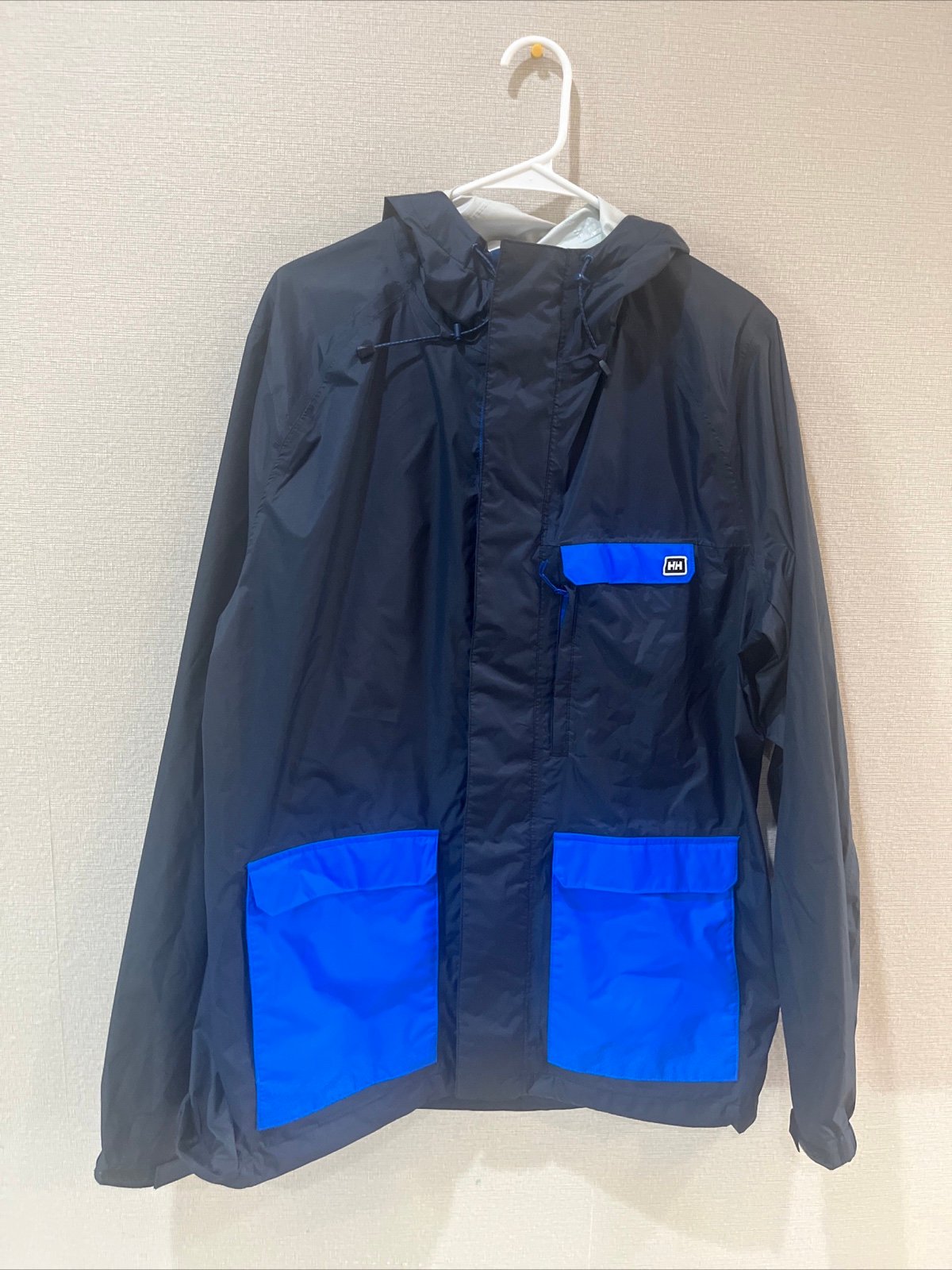 Helly Hansen Helly Tech Mens Blue Hooded Shell Jacket XL NWOT