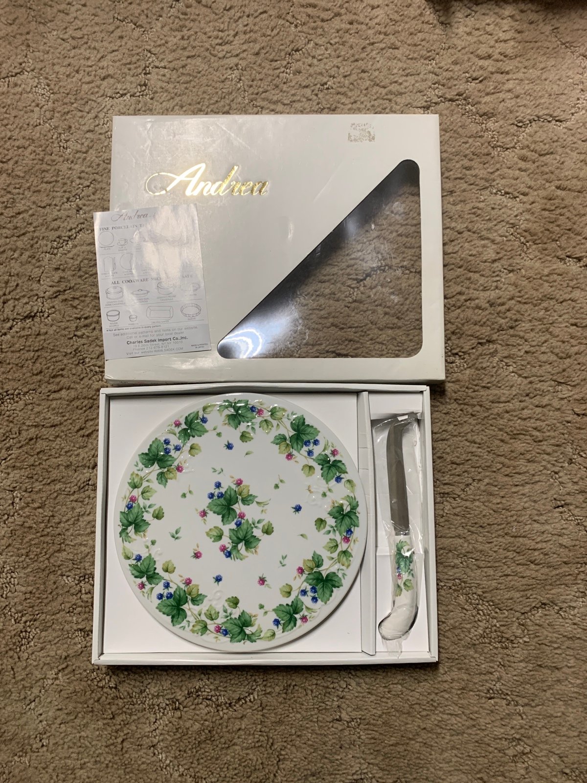 Andrea vineyard cheese board knife