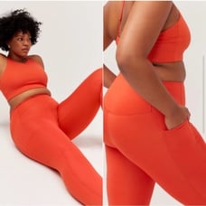 NWT Girlfriend Collective Compressive High Rise Pocket Legging M Burnt Orange
