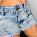 AE Mottled Tie Dye Studded Jean Shorts 4