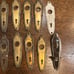 Antique Door Knob Back Plates - 16 matching - 8 sets