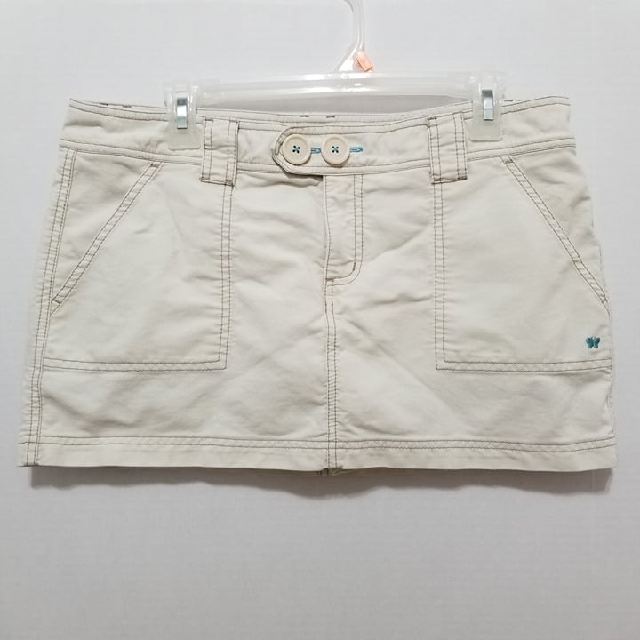 Aeropostale skort 11/12 Y2K era low rise cargo style twill mini butterfly