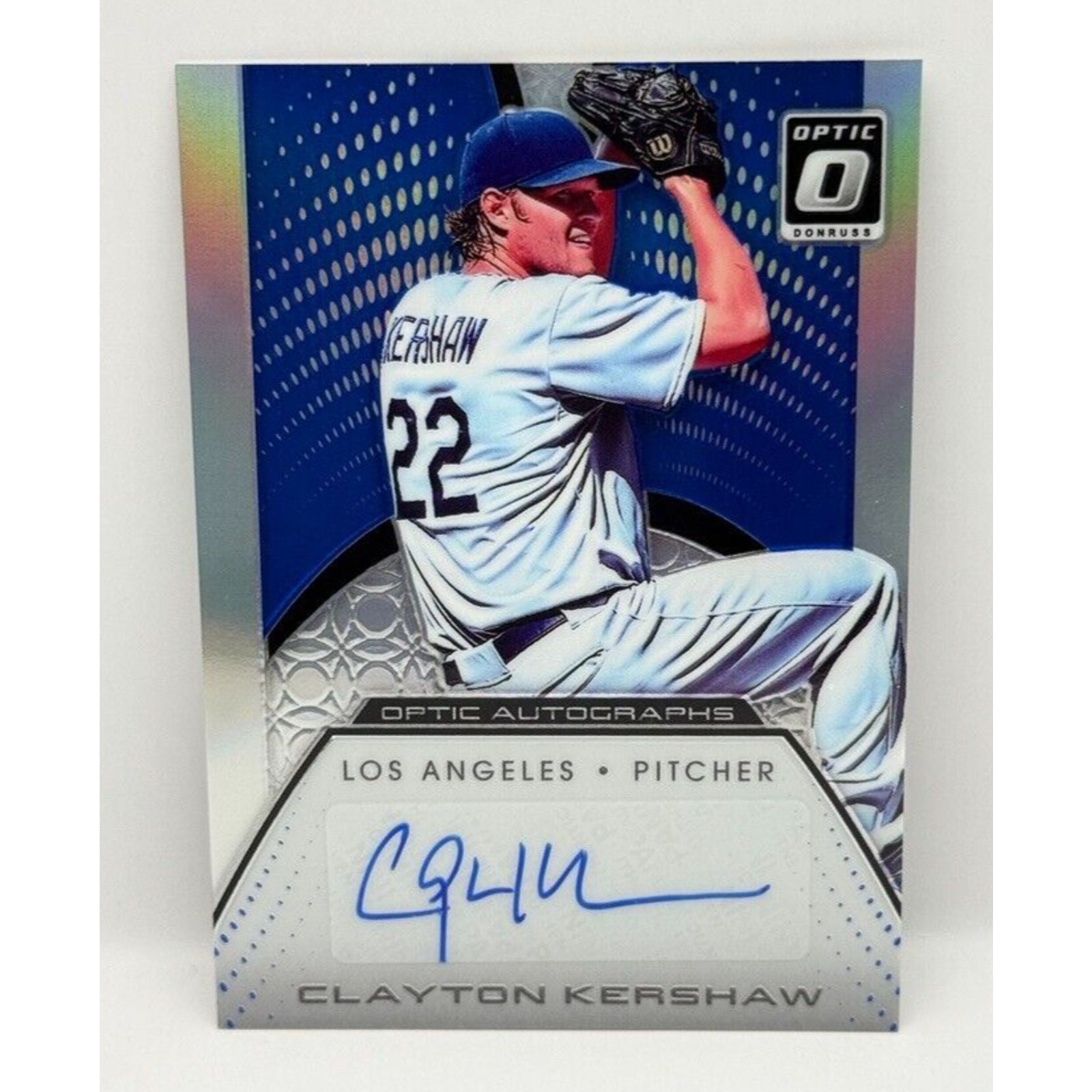 2016 Panini Donruss Clayton Kershaw Optic Autographs SSP #OA-CK /15 Dodgers SP