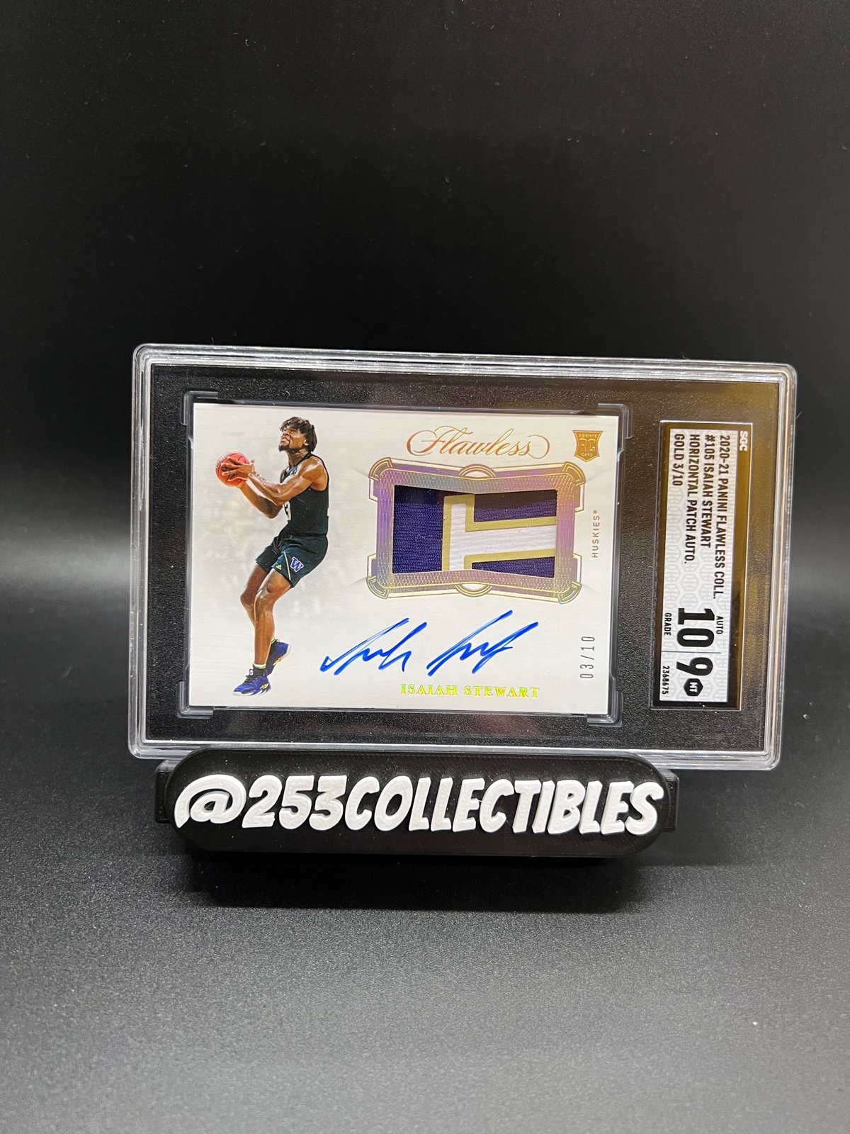 Isaiah Stewart SGC 9 Auto 10 Flawless Gold RPA /10 SSP