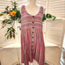 MADEWELL STRIPE BUTTON DOWN DRESS SIZE MED