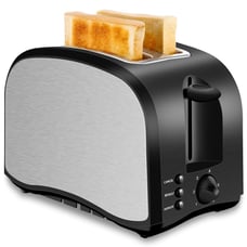 2 Slice Toaster with 6 Baking Modes Removable Crumb Tray 1.5 Toaster Slots