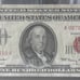 1966 Circulated/Worn 100.00 US “Red Seal” Note ~ Cool James Bond 007 Serial#